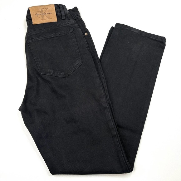 Calvin Klein Women's High Rise Jeans - Black - Picture 1 of 5